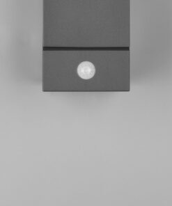 Φωτιστικό Τοίχου Trio Lighting AVON LED, 7W · 800lm, 3000K Ανθρακί Χυτό Αλουμίνιο, περιστρεφόμενο, με αισθητήρα φωτός και κίνησης IP54 – 270669142