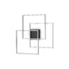 IDEAL LUX Φωτιστικό Οροφής FRAME LED 35W 3000K Μαύρου Χρώματος – 270678