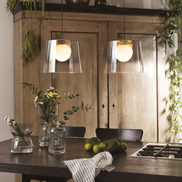 IDEAL LUX Κρεμαστό Φωτιστικό Βεράντας FADE LED 6W 3000K IP65 Μπεζ Χρώματος – 271316