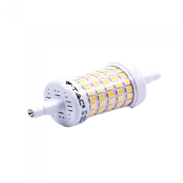 LED Λάμπα R7S 78mm 7W V-TAC 360° 700lm Θερμό Λευκό 3000Κ – 212713