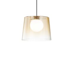 IDEAL LUX Κρεμαστό Φωτιστικό Βεράντας FADE LED 6W 3000K IP65 Μπεζ Χρώματος – 271316