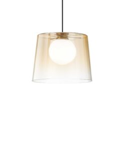 IDEAL LUX Κρεμαστό Φωτιστικό Βεράντας FADE LED 6W 3000K IP65 Μπεζ Χρώματος – 271316