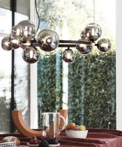 IDEAL LUX Κρεμαστό Φωτιστικό PERLAGE 14xG19 Χρυσού Χρώματος – 322797