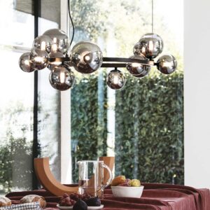 IDEAL LUX Κρεμαστό Φωτιστικό PERLAGE 14xG19 Χρυσού Χρώματος – 322797