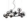 IDEAL LUX Κρεμαστό Φωτιστικό PERLAGE 10xG9 Μαύρου Χρώματος – 271385