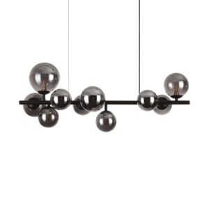 IDEAL LUX Κρεμαστό Φωτιστικό PERLAGE 10xG9 Μαύρου Χρώματος – 271408