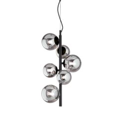 IDEAL LUX Κρεμαστό Φωτιστικό PERLAGE 6xG9 Μαύρου Χρώματος – 271422