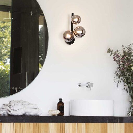 IDEAL LUX Επιτοίχιο Φωτιστικό PERLAGE 3xG9 Χρυσού Χρώματος – 322742