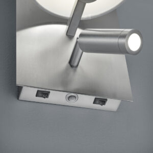 Φωτιστικό Τοίχου Trio Lighting   E14 Νίκελ Ματ Μεταλλικό    271470207