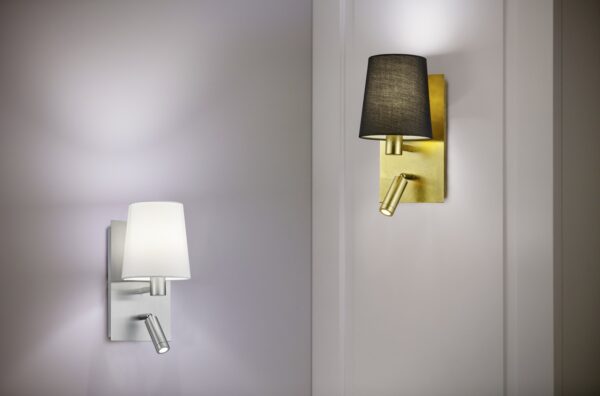 Φωτιστικό Τοίχου Trio Lighting   E14 Νίκελ Ματ Μεταλλικό    271470207