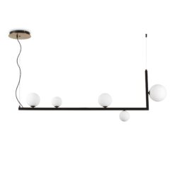 IDEAL LUX Κρεμαστό Φωτιστικό BIRDS 5xG9 Μαύρου Χρώματος – 273648