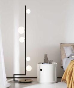 IDEAL LUX Φωτιστικό Δαπέδου BIRDS 5xG9 Μαύρου Χρώματος – 273662