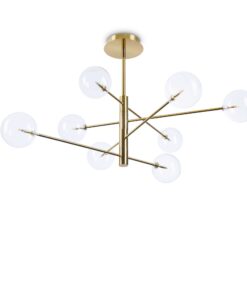 IDEAL LUX Κρεμαστό Φωτιστικό EQUINOXE 8xG4 Χρυσού Χρώματος – 275215