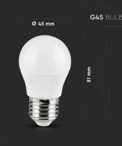 Wi-Fi Λάμπα LED 4.5W E27 G45 V-TAC Smart Home 180° 470lm 2700K-6400K+RGB – 2755