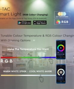 Wi-Fi Λάμπα LED 4.5W E27 G45 V-TAC Smart Home 180° 470lm 2700K-6400K+RGB – 2755