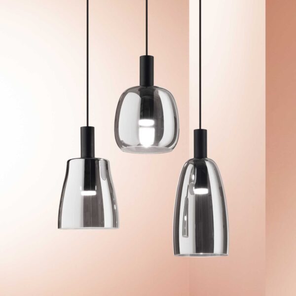 IDEAL LUX Κρεμαστό Φωτιστικό COCO-1 LED 7W 3000K Φιμέ Χρώματος – 275581