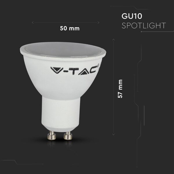 Wi-Fi LED Spot Λάμπα GU10 5W V-TAC Smart Home 100° 400lm 2700K-6400K+RGB – 2757