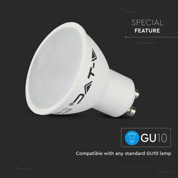 Wi-Fi LED Spot Λάμπα GU10 5W V-TAC Smart Home 100° 400lm 2700K-6400K+RGB – 2757