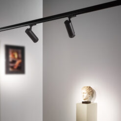 IDEAL LUX Φωτιστικό Σποτ Τριφασικής Ράγας 4 Καλωδίων EOS LED 15W 3000K Μαύρου Χρώματος – 302942