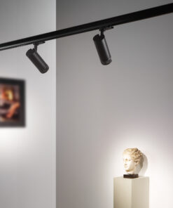 IDEAL LUX Φωτιστικό Σποτ Τριφασικής Ράγας 4 Καλωδίων EOS LED 15W 3000K Μαύρου Χρώματος – 302942