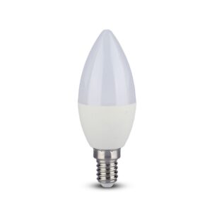 LED Λάμπα E14 Κερί με Τηλεχειριστήριο RF 3.5W V-TAC 200° 320lm RGB+Φυσικό 4000K – 2770