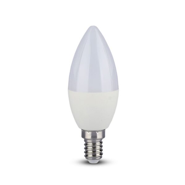 LED Λάμπα E14 Κερί με Τηλεχειριστήριο RF 3.5W V-TAC 200° 320lm RGB+Φυσικό 4000K – 2770
