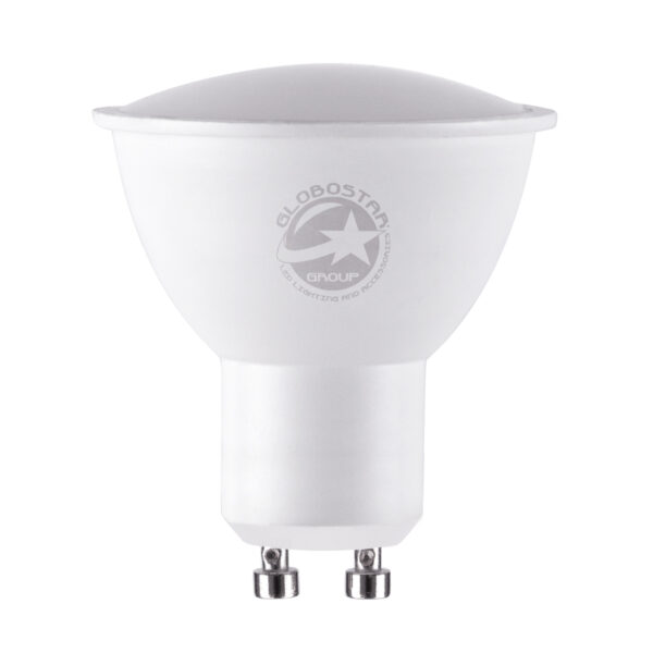 GloboStar® 60096 Σποτ LED GU10 MR16 4W 400lm 120° AC 220-240V IP20 Φ5 x Υ5.8cm Ψυχρό Λευκό 6000K - 3 Years Warranty