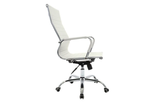 Καρέκλα γραφείου διευθυντή Valter pakoworld λευκό pu 55.5x58x108εκ 277-000002