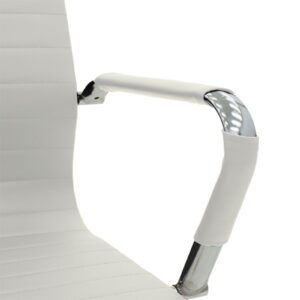 Καρέκλα γραφείου διευθυντή Valter pakoworld λευκό pu 55.5x58x108εκ 277-000002