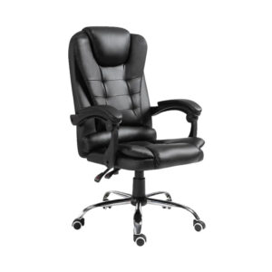 Καρέκλα γραφείου διευθυντή Benett pakoworld μαύρο pu 62x48x110εκ 277-000007