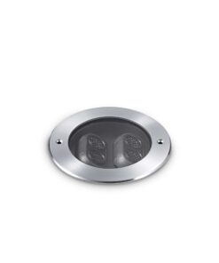 IDEAL LUX Χωνευτό Φωτιστικό Δαπέδου Κήπου TAURUS LED 5.5W 3000K IP67 Inox  – 277004
