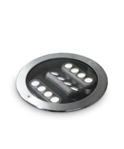 IDEAL LUX Χωνευτό Φωτιστικό Δαπέδου Κήπου TAURUS LED 20W 3000K IP67 Inox – 277035