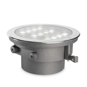 IDEAL LUX Χωνευτό Φωτιστικό Δαπέδου Κήπου TAURUS LED 20W 3000K IP67 Inox – 277035