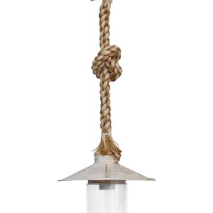 Κρμαστό Φωτιστικό Σχοινί Γύαλινο Ε-27 SLP-651K ROPE Heronia – 11-0276