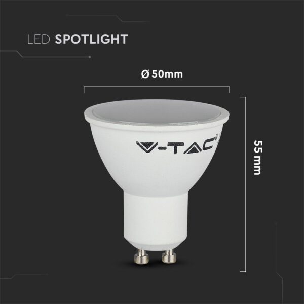 LED Spot Λάμπα με Τηλεχειριστήριο RF GU10 5.5W V-TAC 110° 420lm RGB+Θερμό Λευκό 3000K – 212778