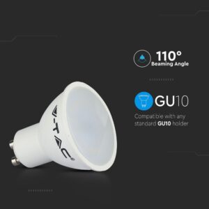 LED Spot Λάμπα με Τηλεχειριστήριο RF GU10 5.5W V-TAC 110° 420lm RGB+Θερμό Λευκό 3000K – 212778
