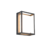 Φωτιστικό Τοίχου Trio Lighting WITHAM  LED, 10,5W ·1100lm, 2300+3000+4000K Ανθρακί Μεταλλικό, Διακόπτης DIP IP54 – 277860142