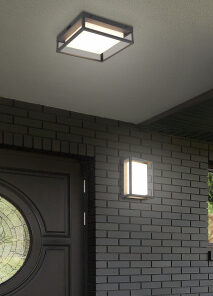Φωτιστικό Τοίχου Trio Lighting WITHAM LED, 10,5W ·1100lm, 2300+3000+4000K Ανθρακί Μεταλλικό, Διακόπτης DIP IP54 – 277860142
