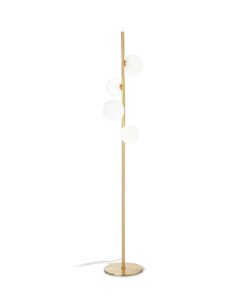 IDEAL LUX Φωτιστικό Δαπέδου PERLAGE 4xG9 Χρυσού Χρώματος – 277967