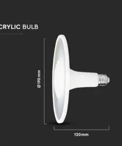 Λάμπα E27 UFO 11W ACRYLIC LED PLASTIC Samsung Chip Θερμό λευκό 3000K V-TAC – 2781