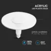Λάμπα E27 UFO 11W ACRYLIC LED PLASTIC Samsung Chip Θερμό λευκό 3000K V-TAC – 2781