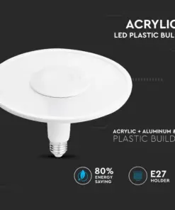 Λάμπα E27 UFO 11W ACRYLIC LED PLASTIC Samsung Chip Θερμό λευκό 3000K V-TAC – 2781