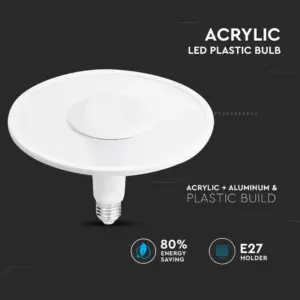 Λάμπα E27 UFO 11W ACRYLIC LED PLASTIC Samsung Chip Θερμό λευκό 3000K V-TAC – 2781