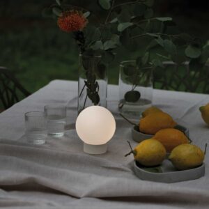IDEAL LUX Επιτραπέζιο Φωτιστικό SUN LED 5.5W 3000K IP44 Επαναφορτιζόμενο Λευκού Χρώματος – 278148