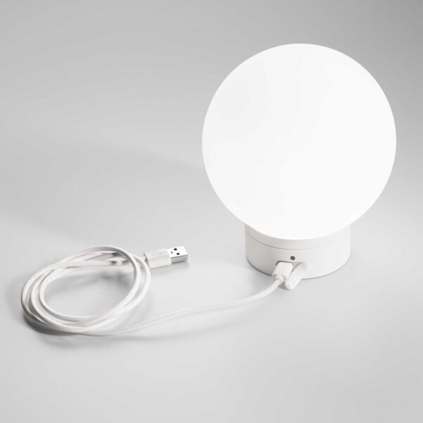 IDEAL LUX Επιτραπέζιο Φωτιστικό SUN LED 5.5W 3000K IP44 Επαναφορτιζόμενο Λευκού Χρώματος – 278148