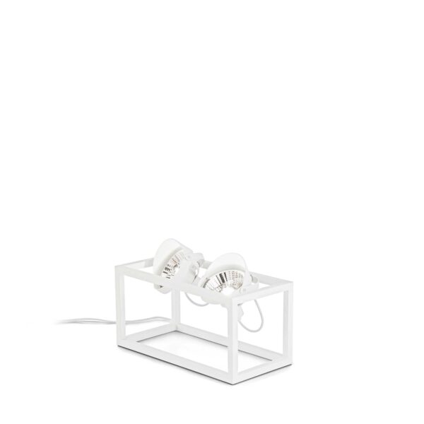 IDEAL LUX Επιτραπέζιο Φωτιστικό AUDIO 2xGU10 Λευκού Χρώματος – 279305