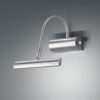 Φωτιστικό Τοίχου Trio Lighting LED 4W  Νίκελ Ματ Μεταλλικό Dimmable 380lm 3000K  279770107