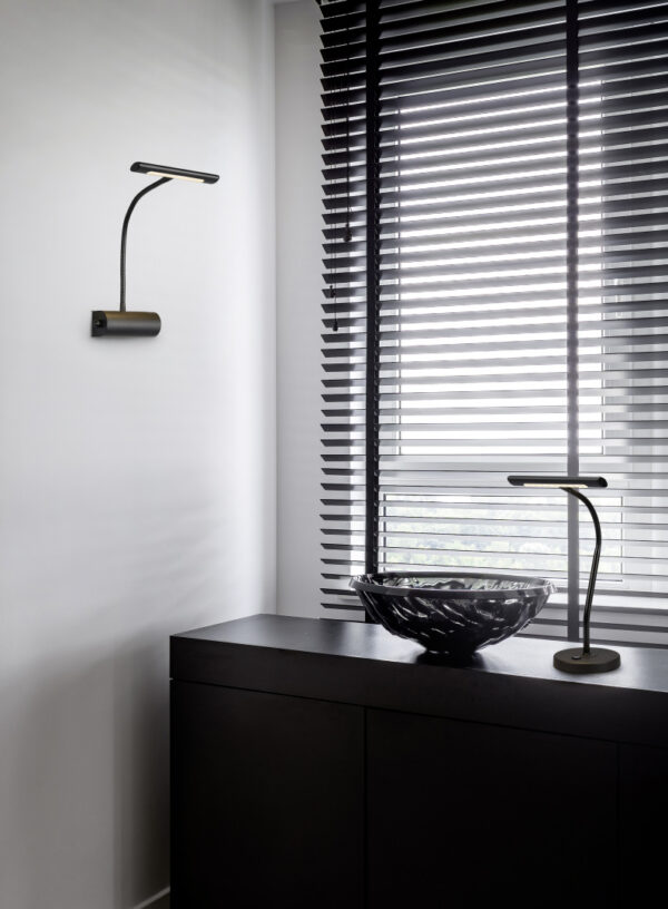 Φωτιστικό Τοίχου Trio Lighting CURTIS  LED, 4W · 400lm, 3000K Μαύρο Ματ Μεταλλικό, Step Dimmable – 279770132