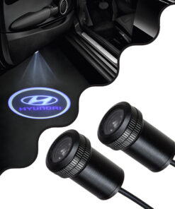 GloboStar® 81609 HYUNDAI Ghost Car Brand Logo Projector – Προτζέκτορας Προβολής Μάρκας Αυτοκινήτου LED CREE XHP35 3W 240lm 120° DC 12V IP20 Ψυχρό Λευκό 6000K