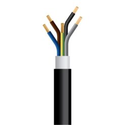 ΚΑΛΩΔΙΟ NYY J1VV-U 5Χ1,5mm² ΜΑΥΡΟ(750m/Drum) EUROLAMP – 150-14734